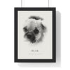 Personalised Dog Sketch Portrait Print - another colourway