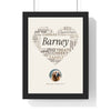 Personalised Dog Word Art Print - framed personalised dog word art print