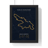 Personalised Dublin Marathon Print - framed night style Dublin Marathon route print