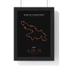 Personalised Dublin Marathon Print - framed minimal Dublin Marathon route print