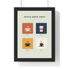 Personalised Family Coffee Order Print - sage office tea round version