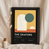 Personalised Family Exhibition Print - noir family exhibition print leaning on a shelf