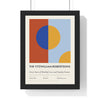 Personalised Family Exhibition Print - framed cobalt and ochre family exhibition print
