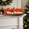 Personalised Family Name Sign - on a Christmas mantelpiece