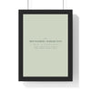 Personalised Family Surname Print - framed sage print with a long double-barrelled surname