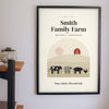 Personalised Farm Print - on the farmhouse kitchen wall