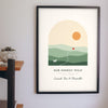 Personalised Favourite Walk Print - favourite walk print on the living room wall