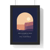 Personalised Favourite Walk Print - framed dusk coast version