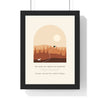 Personalised Favourite Walk Print - framed autumn woodland version with a long walk name