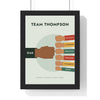 Personalised Fist Bump Print - framed sage fist bump print with six children in mixed sizes