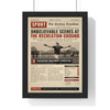 Personalised Football Back Page Newspaper Print - vintage sepia back page with a long headline