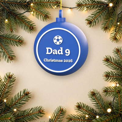 Personalised Football Bauble - another colour choice