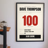 Personalised Football Milestone Print - football milestone print on the wall