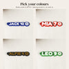 Personalised Football Keyring - colour options