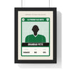 Personalised Football Sticker Print - green and white Grandad manager version