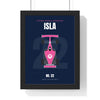 Personalised Future World Champion Print - framed pink and navy version