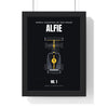 Personalised Future World Champion Print - framed black and gold car on black