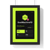 Personalised Gamer Profile Card Print - acid green football fan version