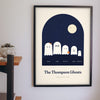 Personalised Ghost Family Print - on the living room wall