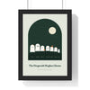 Personalised Ghost Family Print - sage version with seven ghosts and a cat