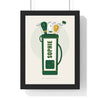 Personalised Golf Bag Print - framed white and green version for Sophie
