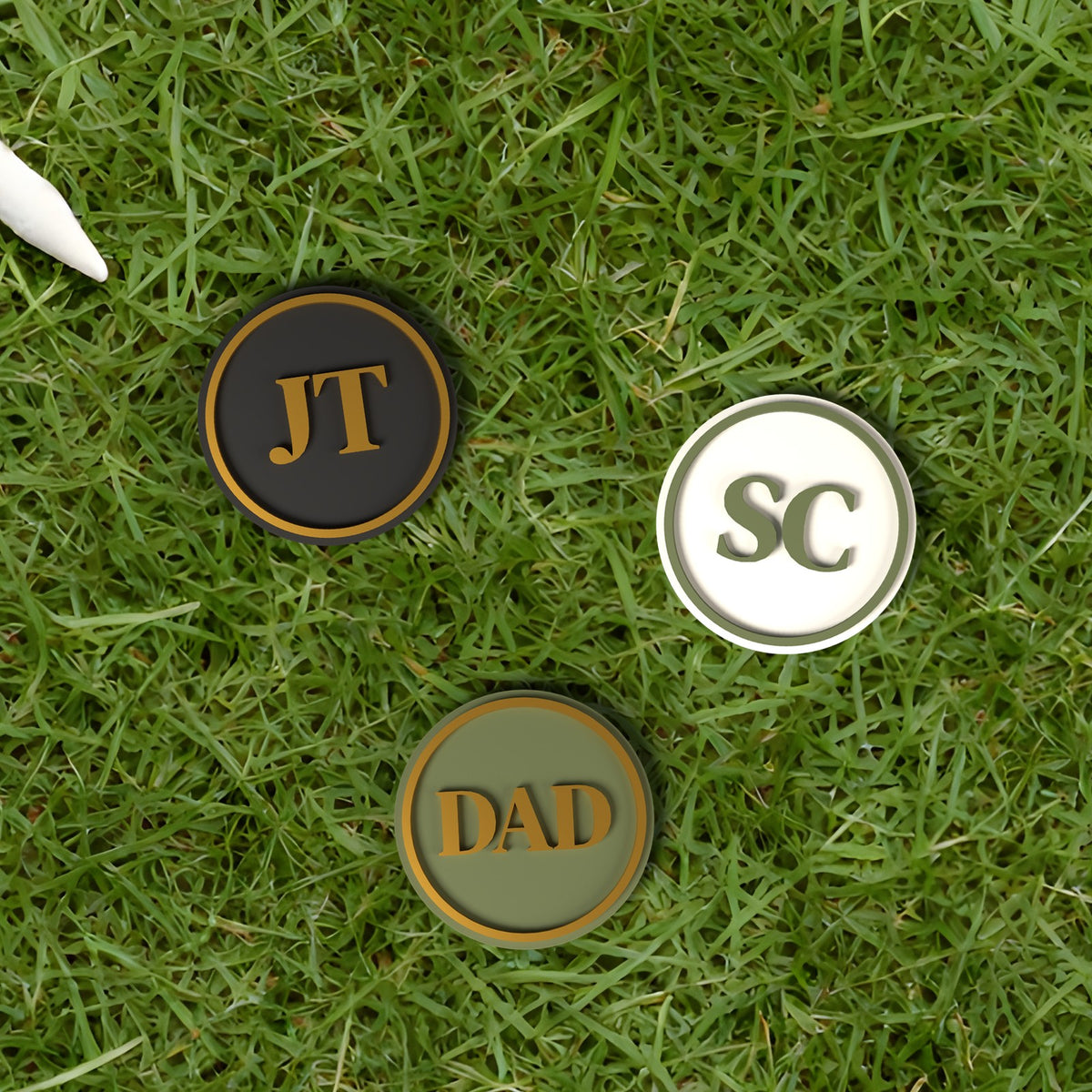 Personalised Golf Ball Marker - personalised golf ball marker examples