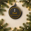 Personalised Golf Christmas Bauble - another colour choice