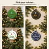 Personalised Golf Christmas Bauble - colour options