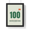 Personalised Golf Birthday Print - framed sage 100th birthday golf print