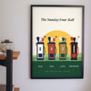 Personalised Golf Buddies Print - golf buddies print on the living room wall