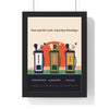 Personalised Golf Buddies Print - framed sunset version with three golf bags