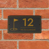 Personalised Golf House Sign - another colour choice