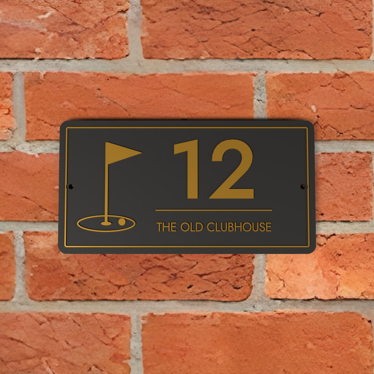 Personalised Golf House Sign - another colour choice