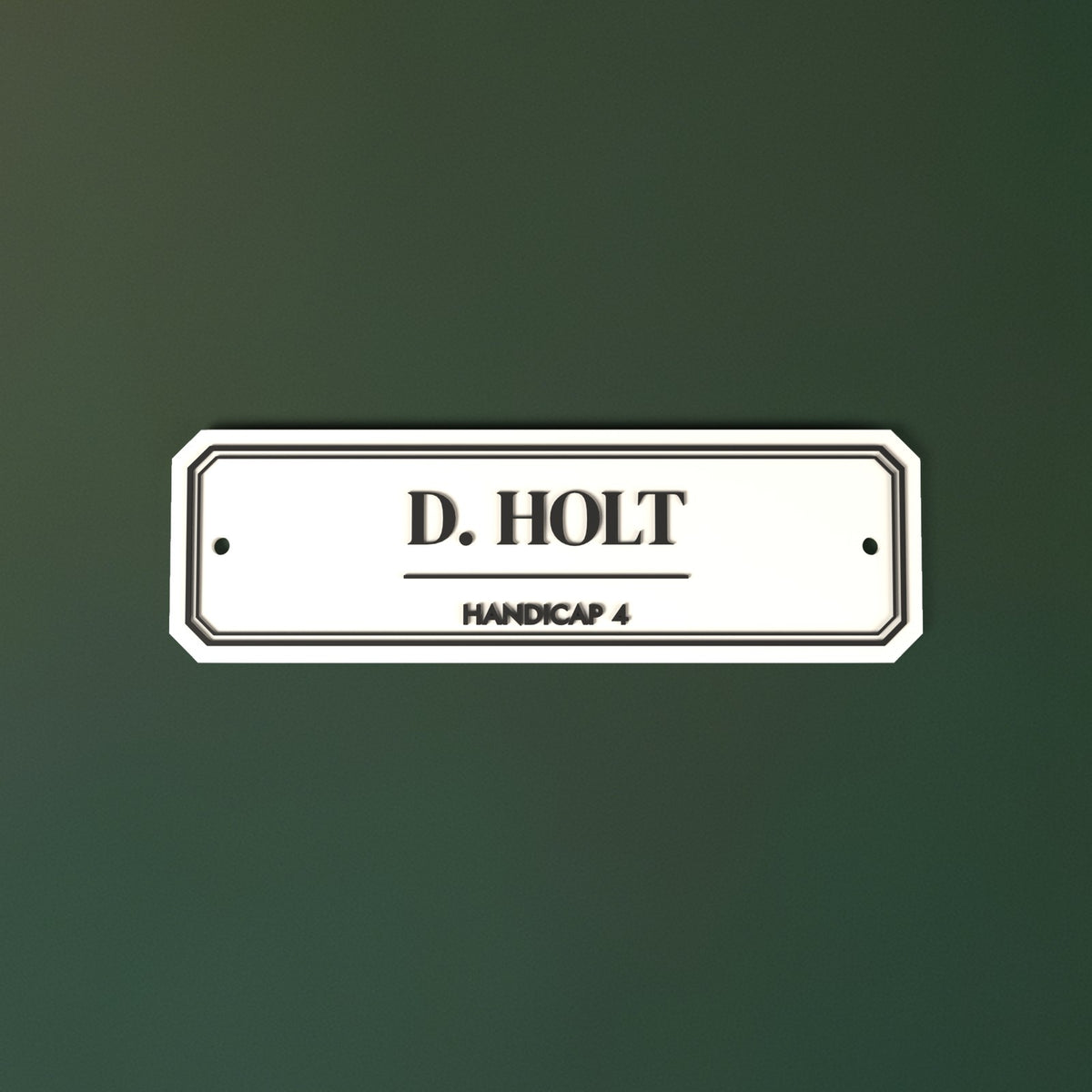 Personalised Golf Locker Sign - another colour choice