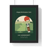 Personalised Golf Retirement Print - framed heritage green version for Dad