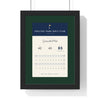 Personalised Golf Scorecard Print - framed heritage version, first time under 90
