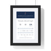 Personalised Golf Scorecard Print - framed navy version, club championship round