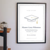 Personalised Graduation Print - on the living room wall