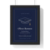 Personalised Graduation Print - framed navy version