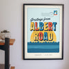 Personalised Greetings From Home Print - greetings from home postcard print in the hallway