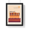 Personalised Greetings From Home Print - framed sunset Welcome to Northumberland postcard