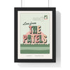 Personalised Greetings From Home Print - framed sage and pink Love from The Patels postcard