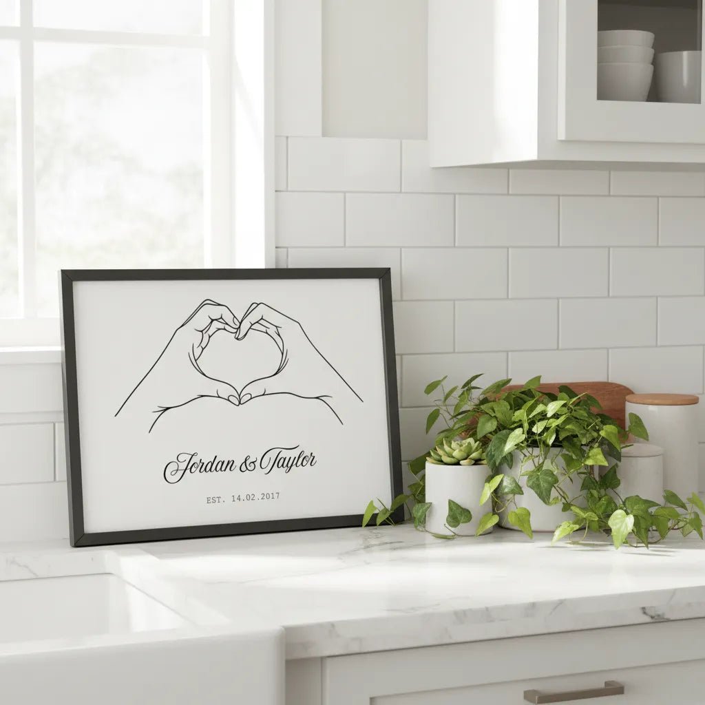 Framed personalised print