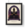 Personalised Haunted House Family Name Print - framed haunted house print for The Thompson Family