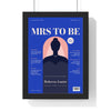 Personalised Hen Do Magazine Cover Print - cobalt MRS TO BE cover with six cover lines