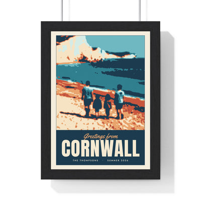 Personalised Holiday Photo Travel Poster - framed personalised holiday photo travel poster