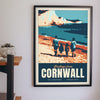 Personalised Holiday Photo Travel Poster - hanging on a living room wall