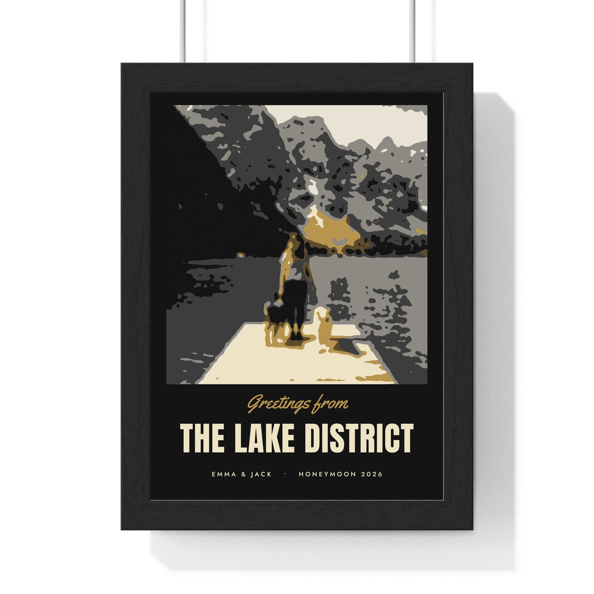 Personalised Holiday Photo Travel Poster - another colourway