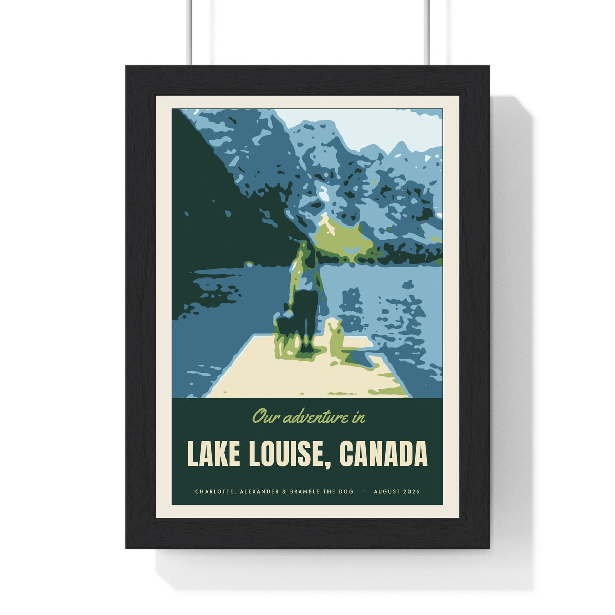 Personalised Holiday Photo Travel Poster - another version