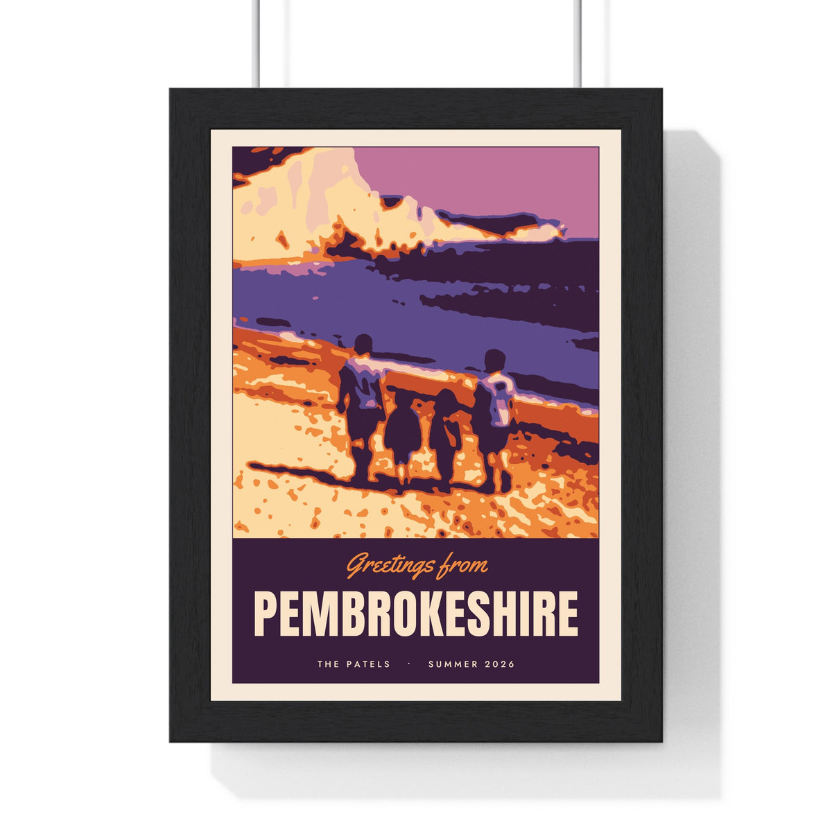 Personalised Holiday Photo Travel Poster - another version